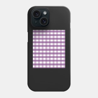 plaid checked pattern vichy tartan purple Phone Case