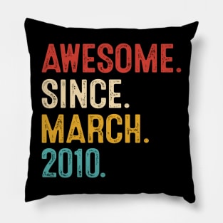 vintage birthday march 2010 Pillow