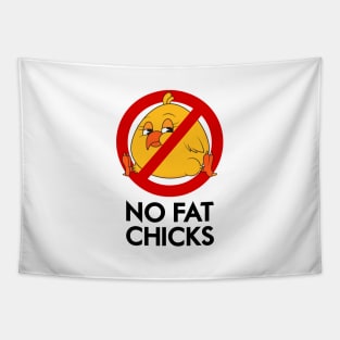 No Fat Chicks Tapestry