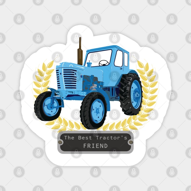 Tractor's Friend Tractor Farmer Magnet by Nomad Design Corporation