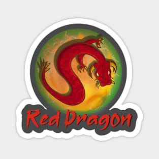 Red Dragon Magnet