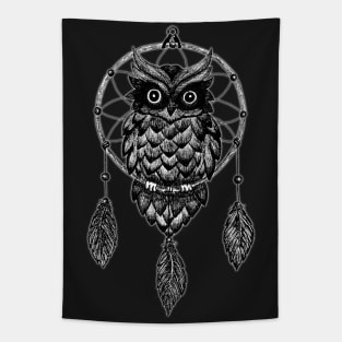 Dream Catcher Owl Tapestry