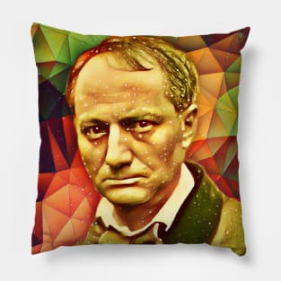 Charles Baudelaire Snow Portrait | Charles Baudelaire Artwork 15 Pillow