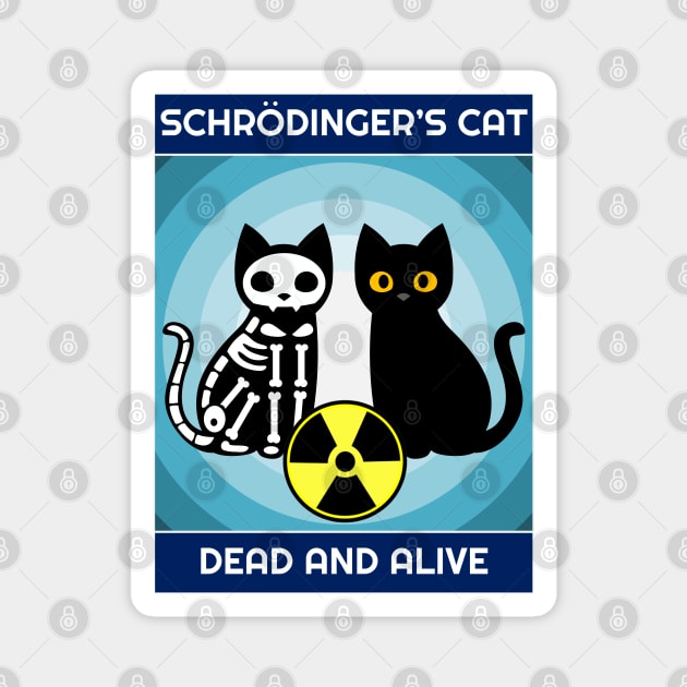 Schrodinger's Cat Dead And Alive Magnet by inotyler