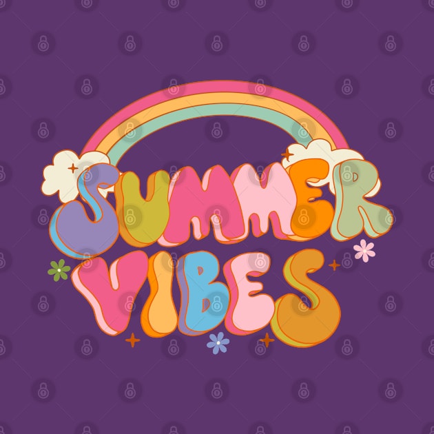 Summer vibes Retro  groovy by Guncha Kumar