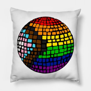 LGBTQ+ Disco Ball Pillow