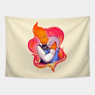 bonefire couple Tapestry