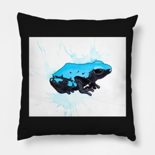 A. Galactonotus "Blue Splash-Backed" Dart Frog Pillow