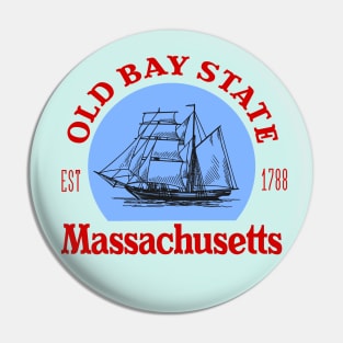 Old Bay State, Massachusetts Pin