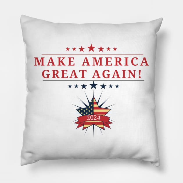 Make America Great Again Pillow by Blumammal