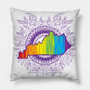 Kentucky Mandala Pride Pillow