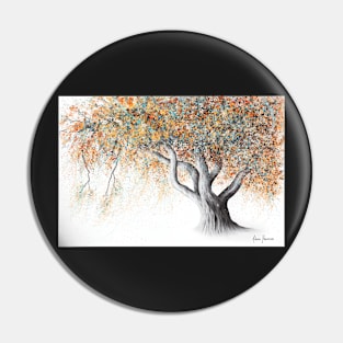 Rusty Autumn Tree Pin