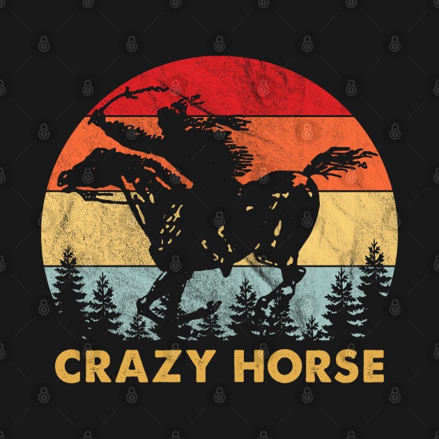 Retro Vintage Crazy Horse by Symmetry Stunning Portrait