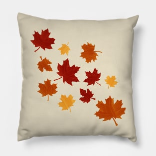 Maple leaves, autumn, fall Pillow