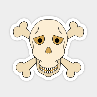 Skull with Crossbones Magnet