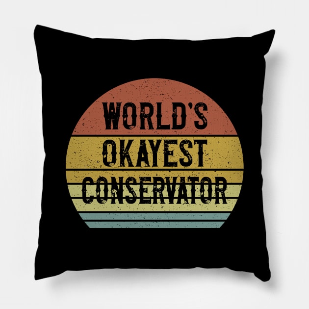 World's Okayest Conservator Pillow by Sunil Belidon