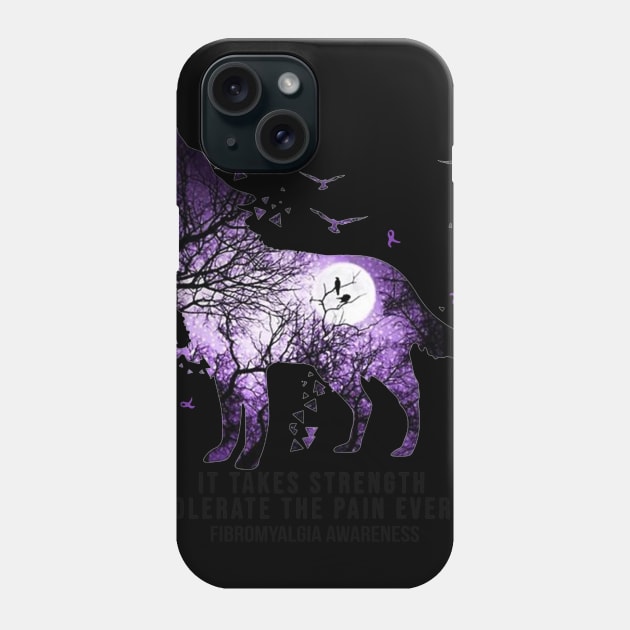 Wolf It Take Strength To Tolerate The Pain Everyday Phone Case by jonetressie