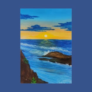 pretty sunset painting Framed Art Print T-Shirt