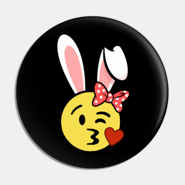 Easter Bunny Emoji T Shirt Easter Pin Teepublic