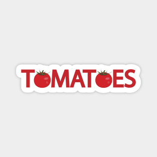 Tomatoes Typographic Logos Magnet