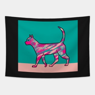 colorful cats seamless repeat pattern Tapestry