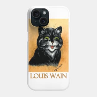 Happy Cat by Louis Wain Phone Case