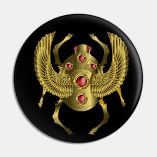 Gold Winged Beetle Pin