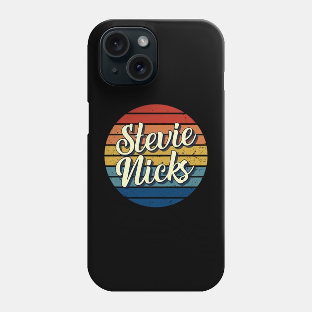 Stevie Nicks Vintage Retro Circle Phone Case by DorothyMayerz Base