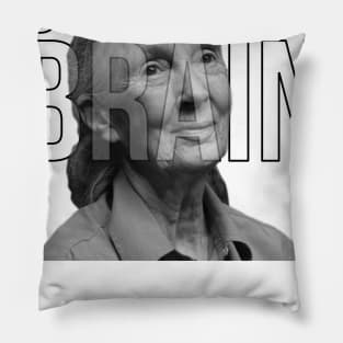 Use your brain - Jane Goodall Pillow