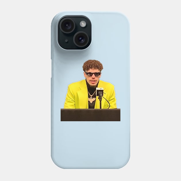 LaMelo Yellow Phone Case by StickyHenderson
