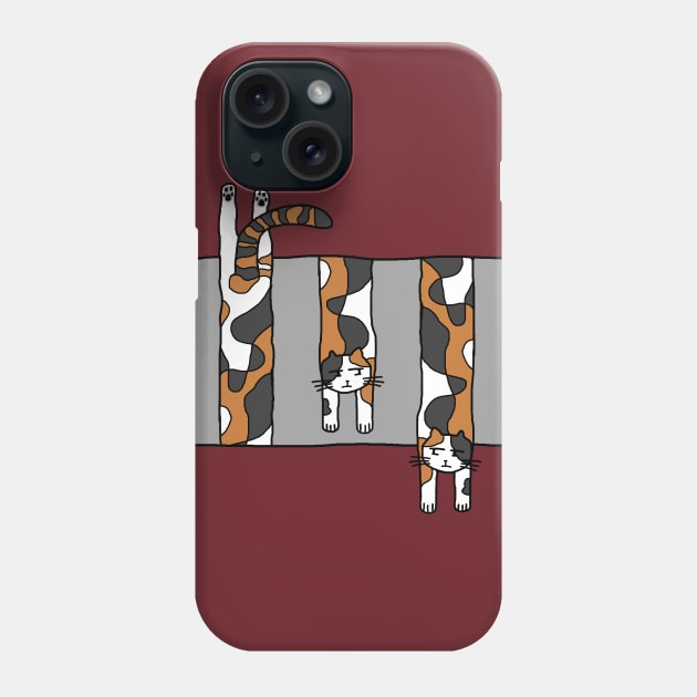 Dangling Calico Cat Phone Case by merahituhijau