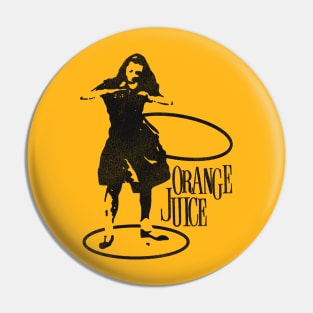 Orange Juice / Retro 80s Jangle Pop Pin