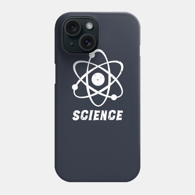 Distressed Atom Science T-Shirt Phone Case by happinessinatee