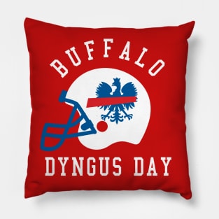 Dyngus Day Buffalo NY Polish Eagle Pride 716 Football Pillow