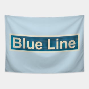 Blue Line Tapestry