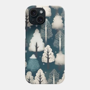 Chiyogami pattern, Japanese style trees Phone Case