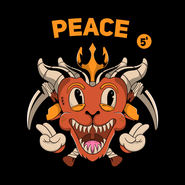 Peace Demon Character Monster by Kumilism