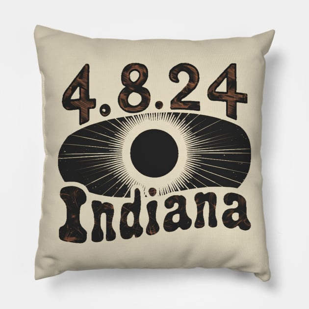 Solar eclipse apparel Indiana Pillow by Positively Petal Perfect 