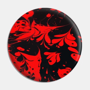 Red Acrylic design Pin