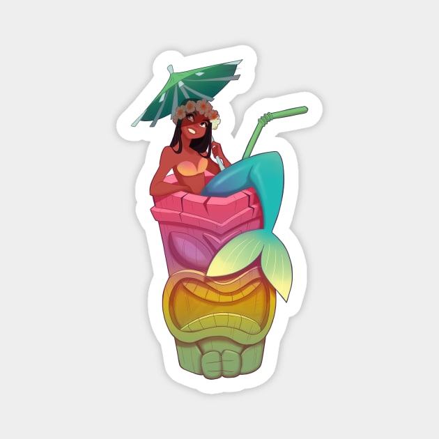 tiki drink Magnet by melivillosa