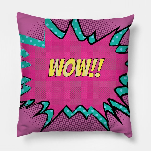 Wow!! Pillow by LozMac