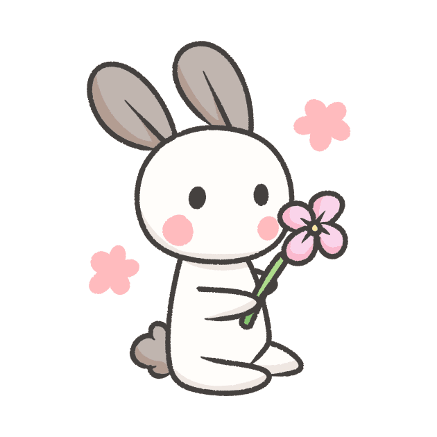 Bunny Doodle flower by KammyBale