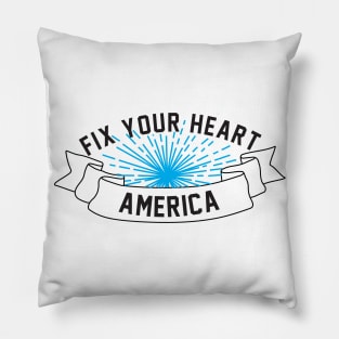 fix your heart america Pillow