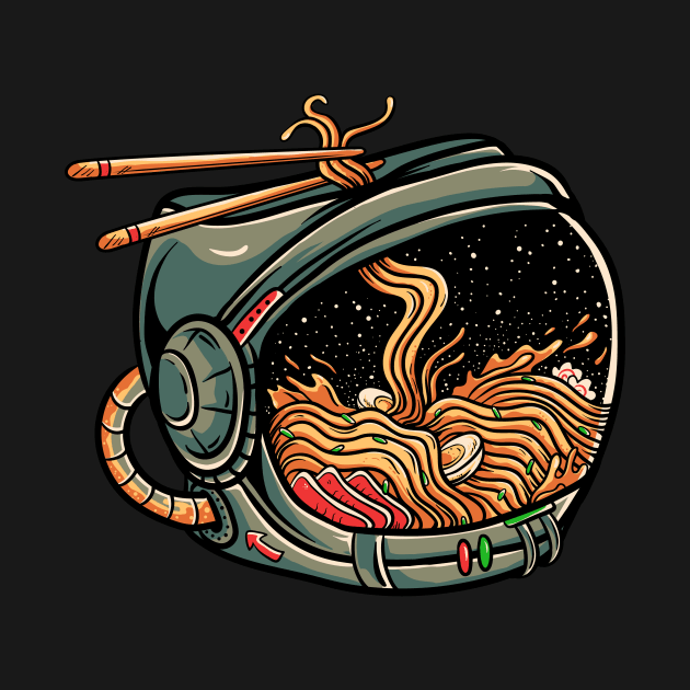 Astro Ramen Noodles Bowl by BlindVibes