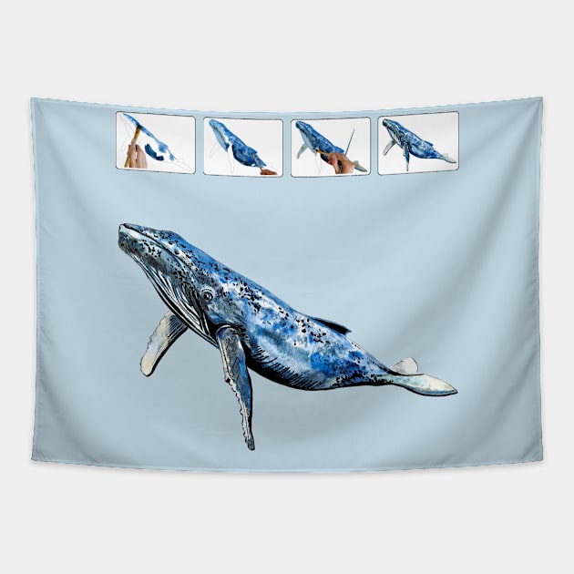 whale Tapestry by VicaVeresk