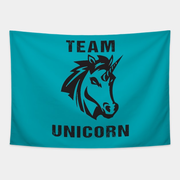 Team Unicorn Tapestry by GnarllyMama