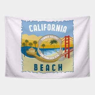 California beach San Francisco Tapestry