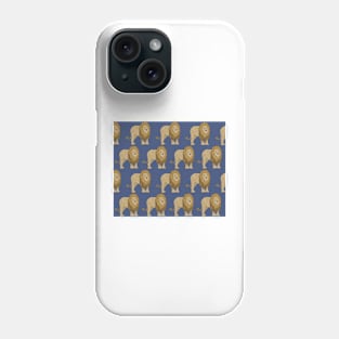 Amazing Lion on navy Phone Case