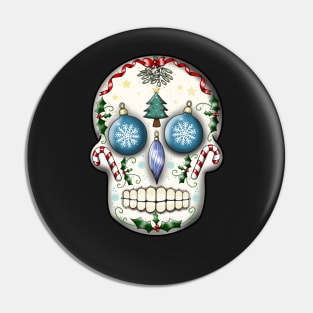 Christmas sugar skull Pin