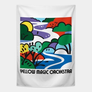 Yellow Magic Orchestra  - -  Retro Fan Artwork Tapestry